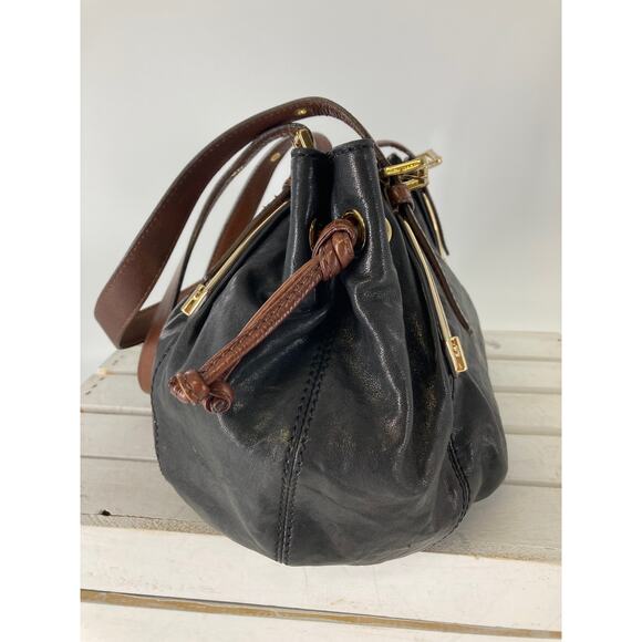 MICHAEL KORS, LARGE BLACK LEATHER SHOULDER BAG - Picture 6 of 13